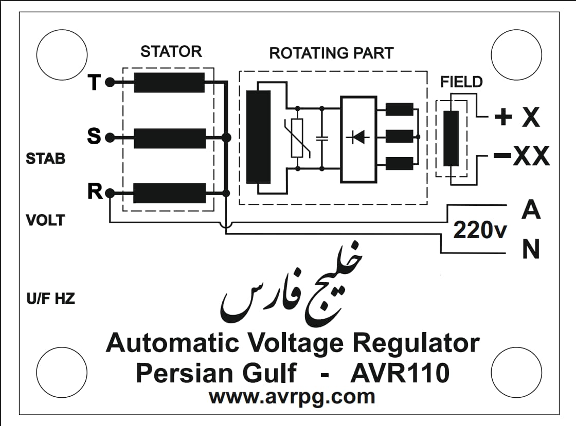 رگولاتور ولتاژ نیم موج 30 آمپر با ورودی تک فاز 220 ولت — تصویر 3 از 4